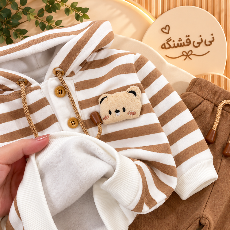 هودی شلوار راه راه