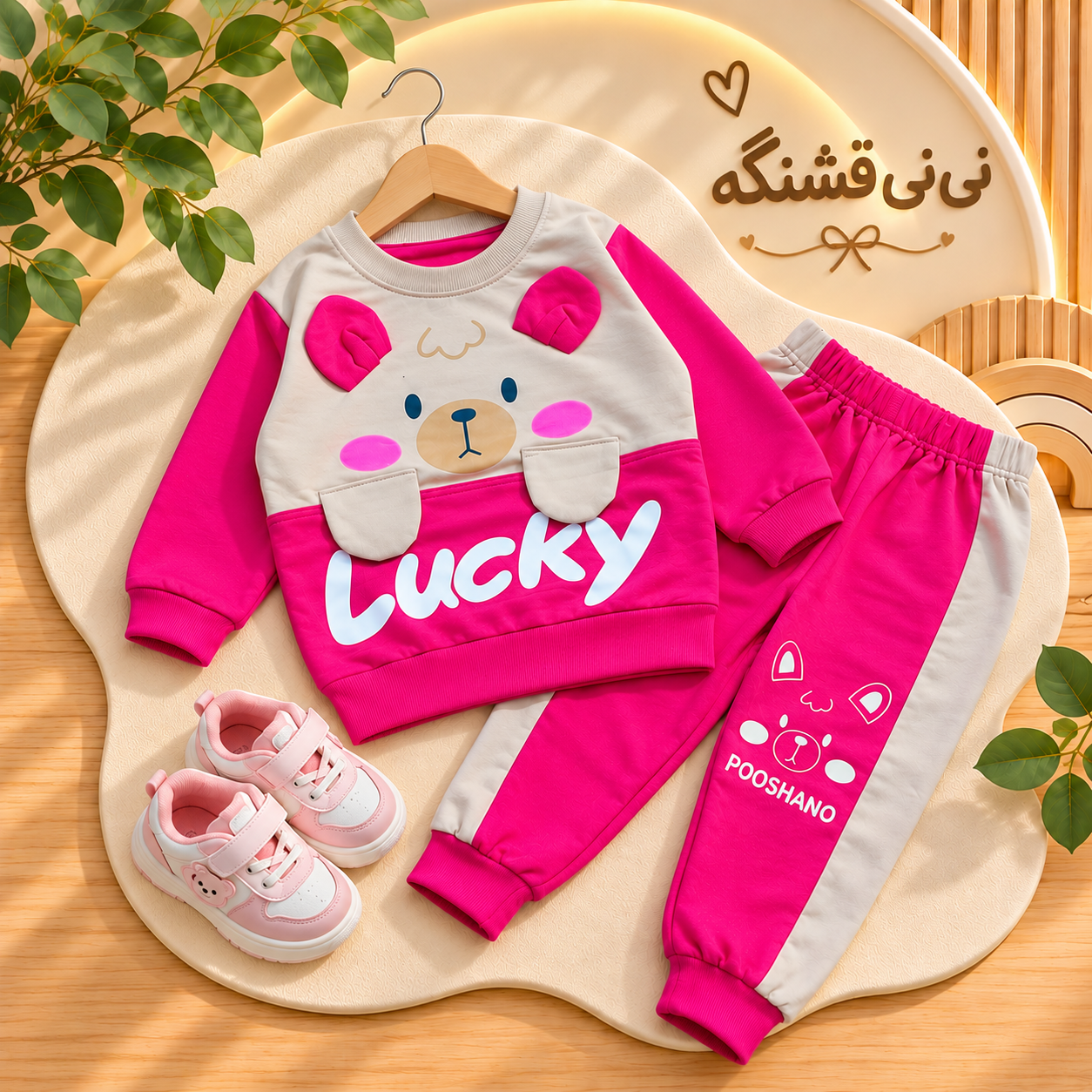 بلوز شلوار خرس گوشدار