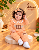 بلوز شلوار دخترونه سرشونه چین دار